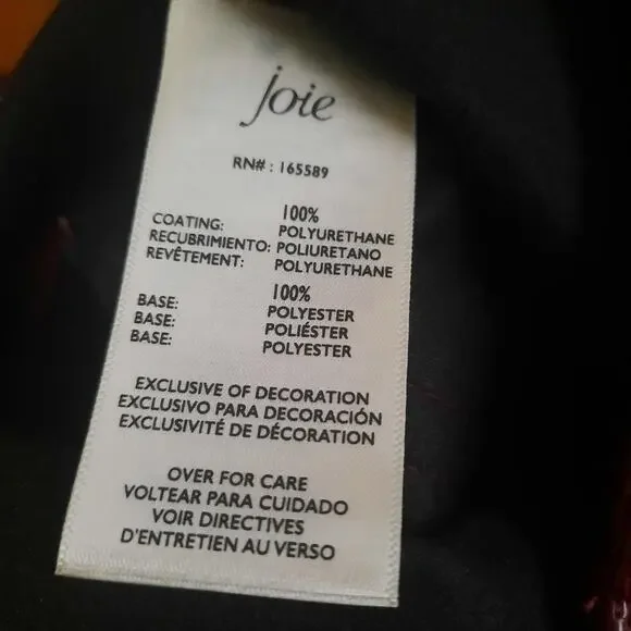 Joie Womens Burgundy Limited Edition Vegan Friendly Straight Leg Pant Size 4 NWT - Picture 5 of 8